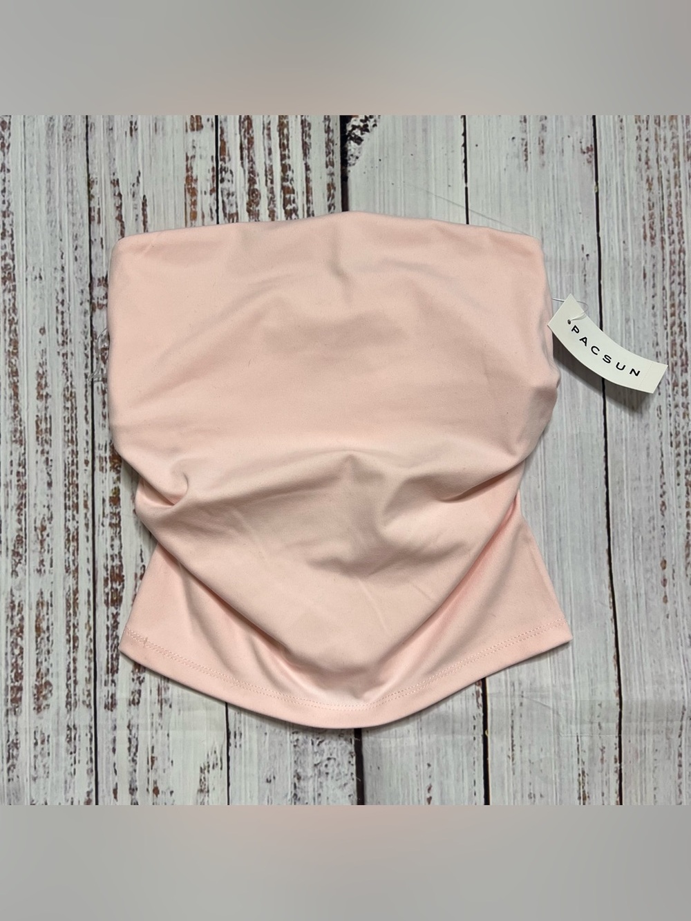 PACSUN Contour Ophelia Cinched Light Baby Pink Tube Top